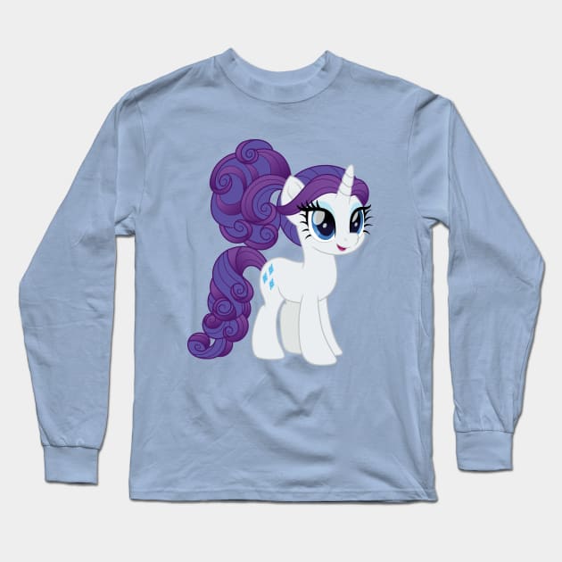 Rarity in a curly ponytail Long Sleeve T-Shirt by CloudyGlow